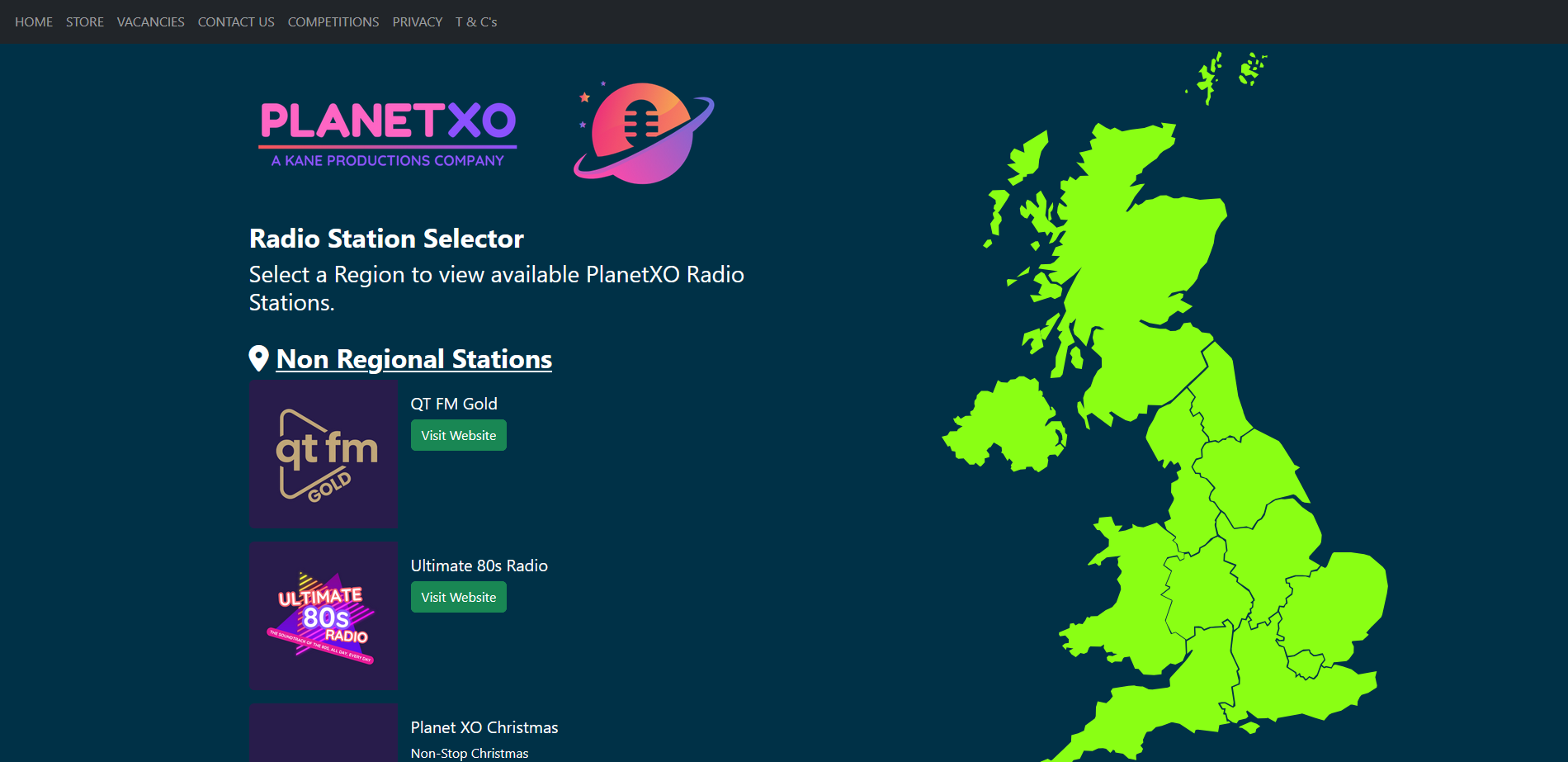 XO Radio Website
